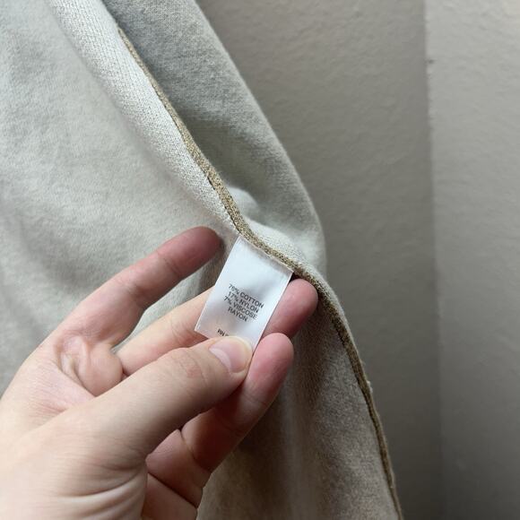 Pure Jill Cardigan Sweater SZ S Tan Open Front Pockets Coatigan Minimalist - Picture 5 of 7